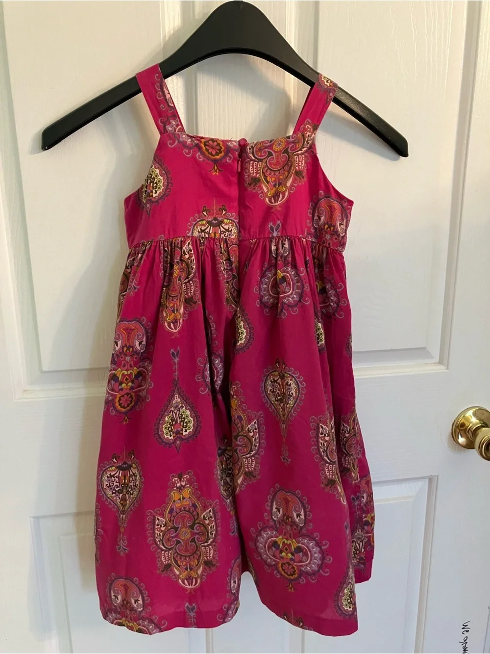 GAP Fuchsia Paisley-Print Sundress